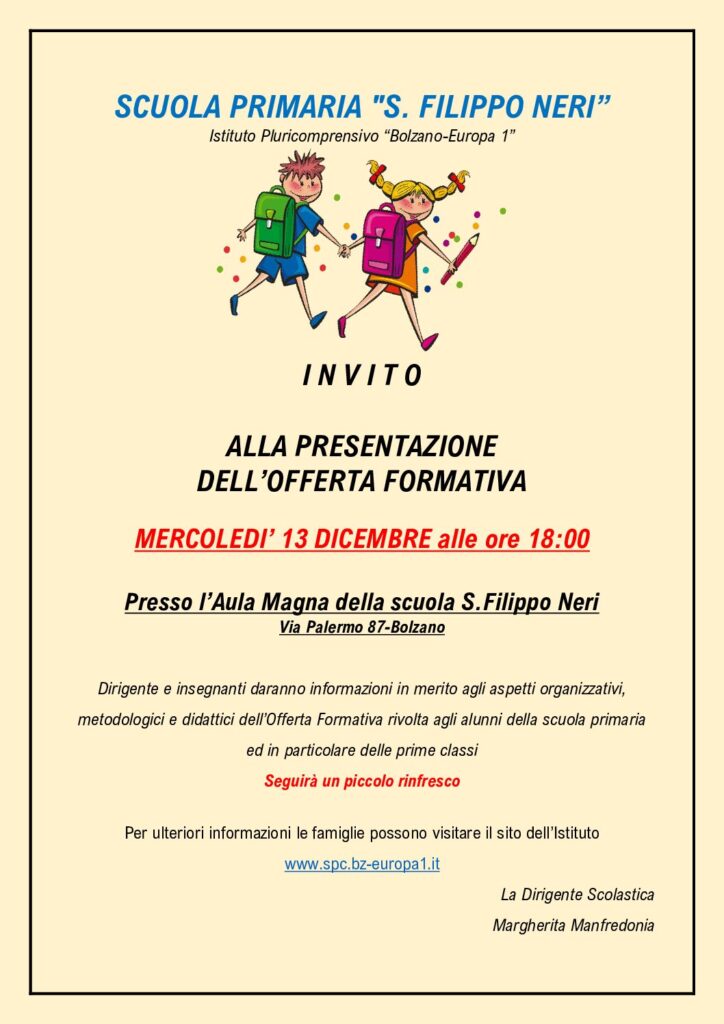 INVITO - Scuola primaria